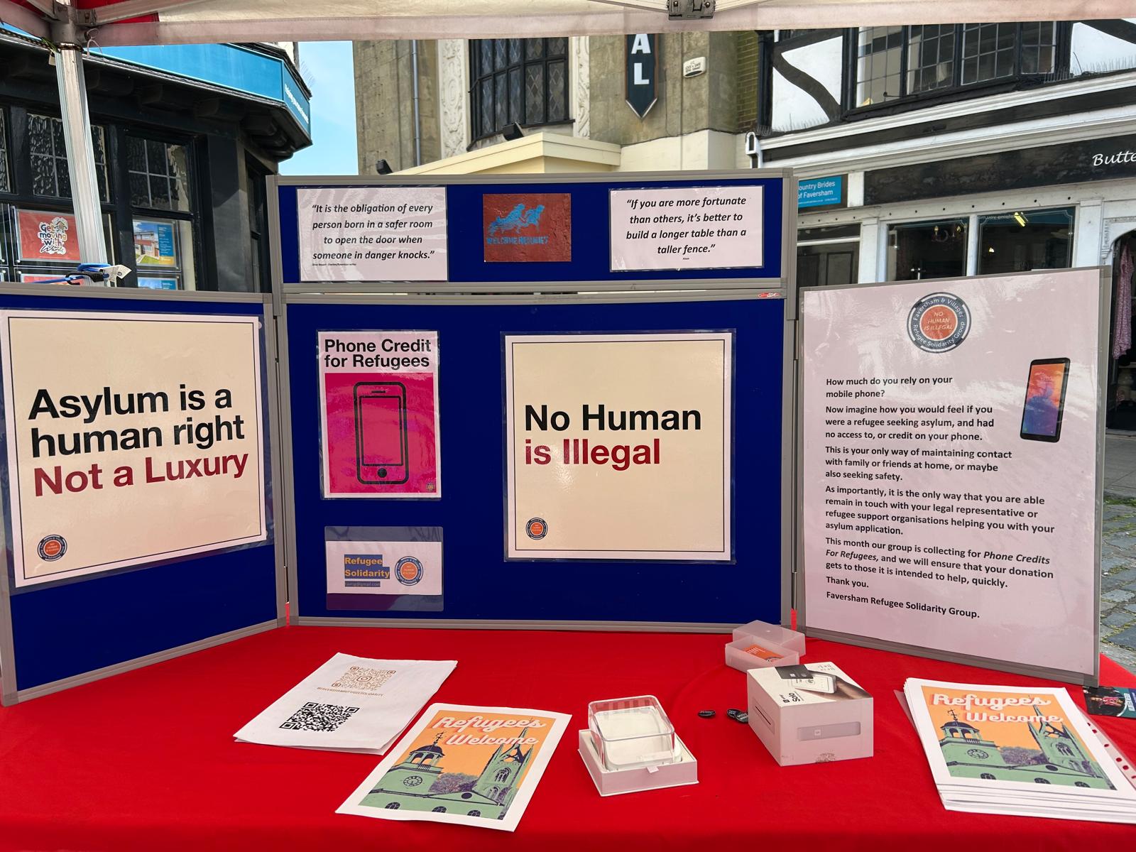 FVRSG May Market Stall: Supporting Phone Credit for Refugees